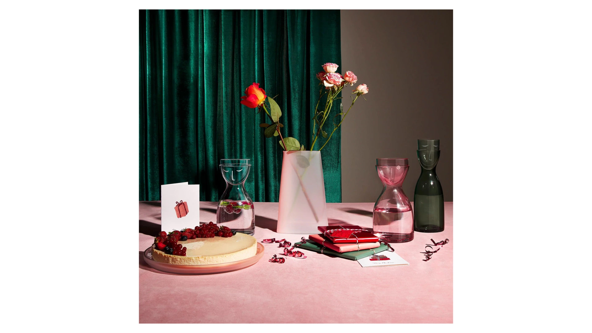 Набор из кувшина и стакана Nude Glass Мистер и Миссис 2 предмета 850 мл, 250 мл, стекло хрустальное