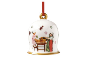 Игрушка елочная Villeroy&Boch Annual Christmas Edition Колокольчик 6 см, фарфор