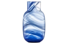 Ваза Zwiesel Glas Вотерс 22 см, синяя, стекло