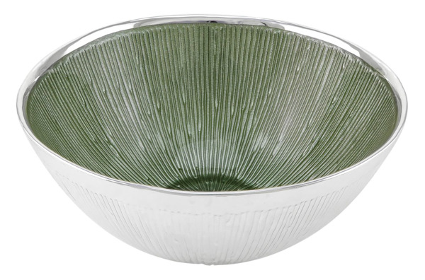 Чаша декоративная Argenesi Svasata 18х7,5 см, стекло, зеленая