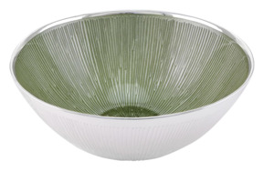 Чаша декоративная Argenesi Svasata 22х10 см, стекло, зеленая