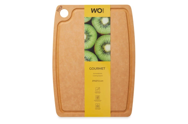 Доска разделочная WO HOME Gourmet 37x27,5 см, древесный композит, бежевая