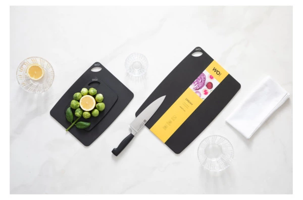 Доска разделочная WO HOME Dream 40х27 см, древесный композит, черная