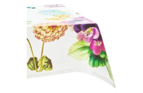 Скатерть Palombella С1 Fiory 155х230 см, хлопок, белый-sale