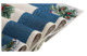 Дорожка для стола Mix&Match Home Снежинки 140х44 см, гобелен, синяя