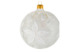 Игрушка елочная шар Bartosh Рождественник белый 10 см, стекло, п/к