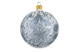Игрушка елочная шар Bartosh Рождественник серебристый 10 см, стекло, п/к