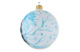 Игрушка елочная шар Bartosh Снегири на ветке 10 см, стекло, п/к