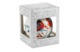Игрушка елочная шар Bartosh Снегири и гроздья рябины 10 см, стекло, п/к