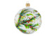 Игрушка елочная шар Bartosh Новый год, Снегири у кормушки 10 см, стекло, п/к