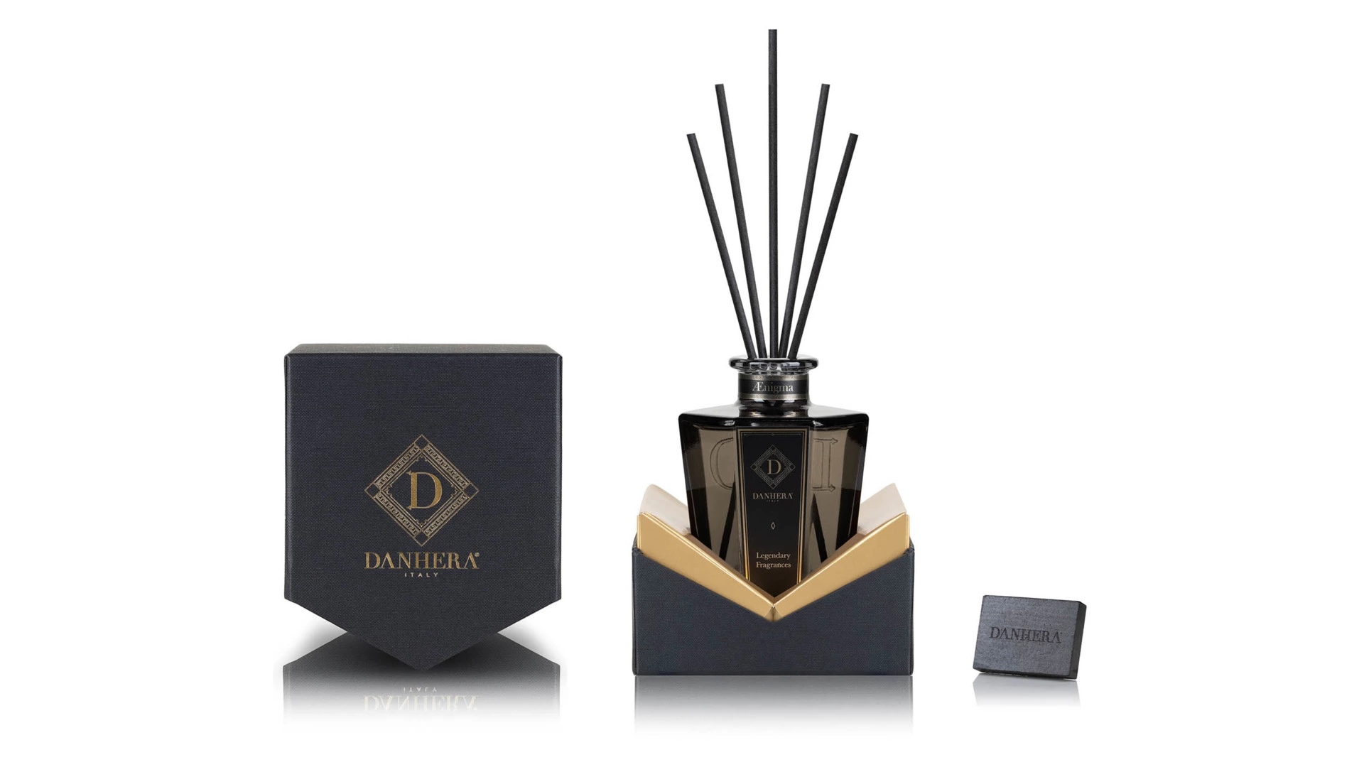 Диффузор ароматический Danhera Italy Aenigma 250 мл, черный, п/к