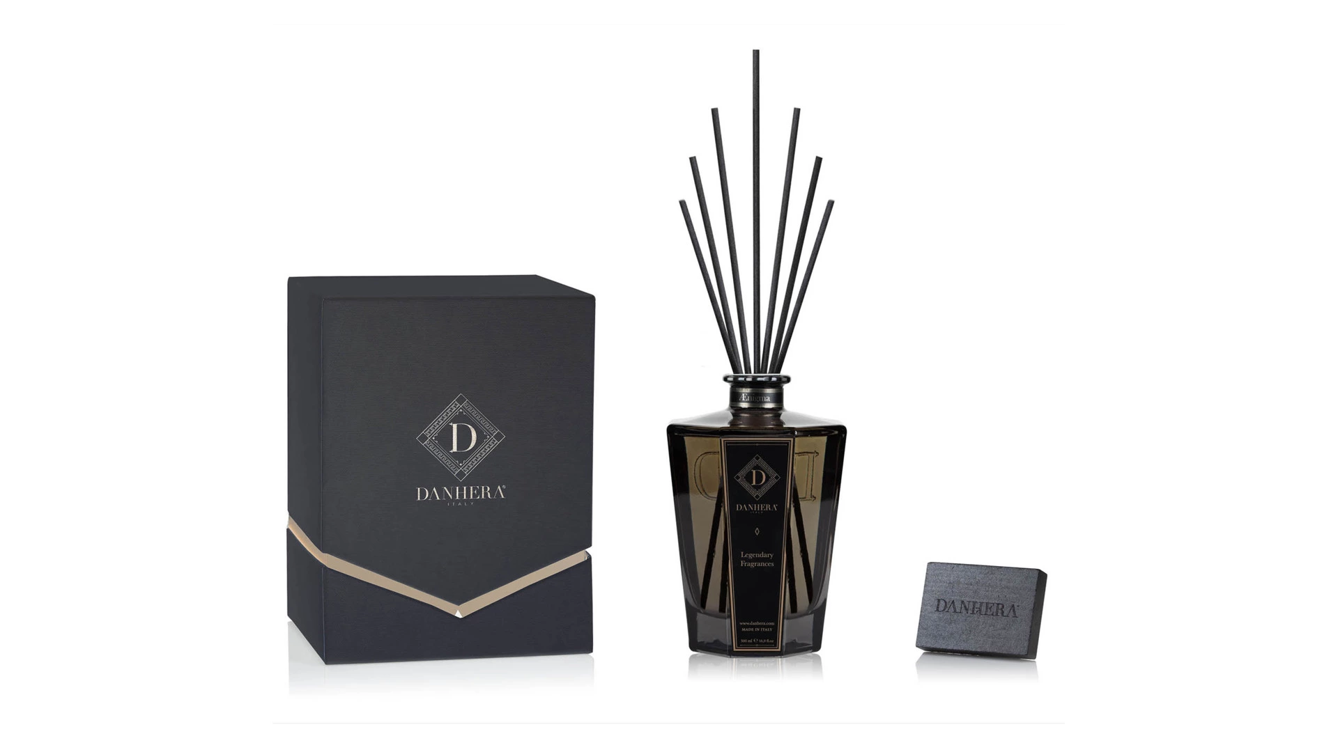 Диффузор ароматический Danhera Italy Aenigma 500 мл, черный, п/к
