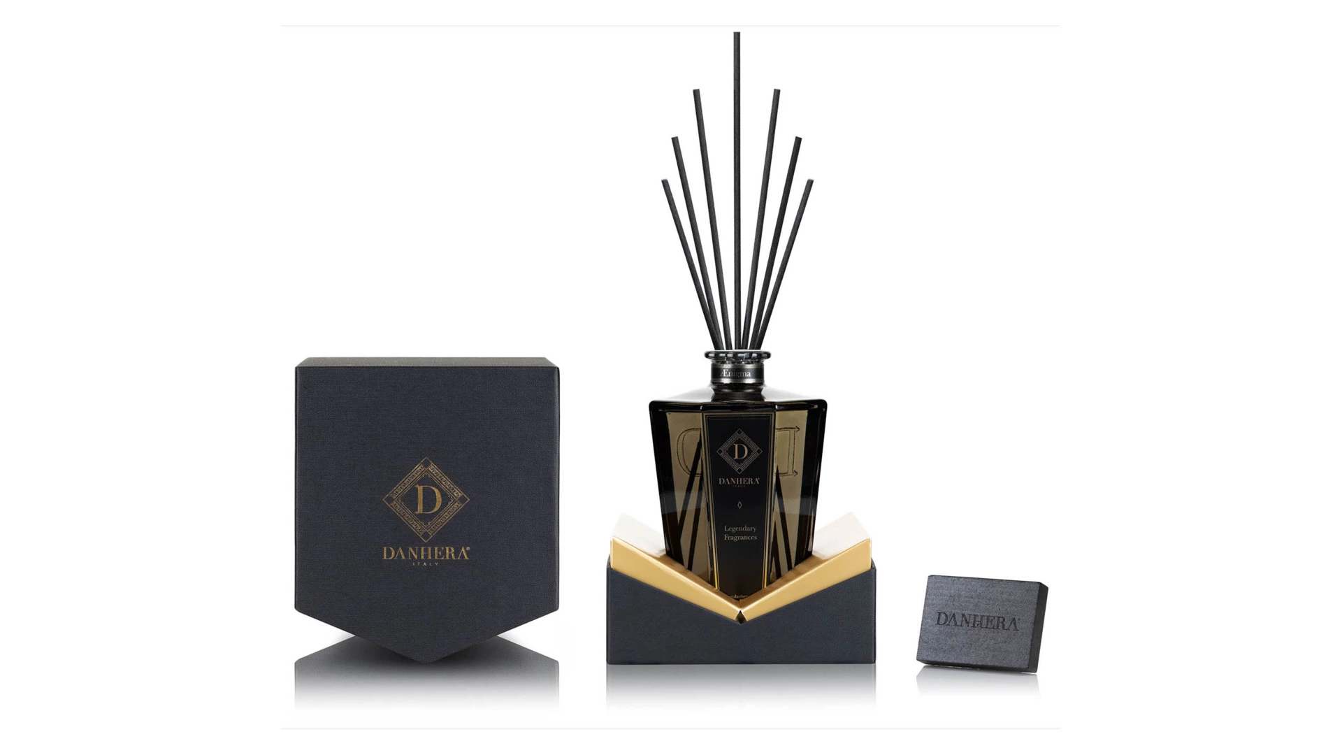 Диффузор ароматический Danhera Italy Aenigma 500 мл, черный, п/к