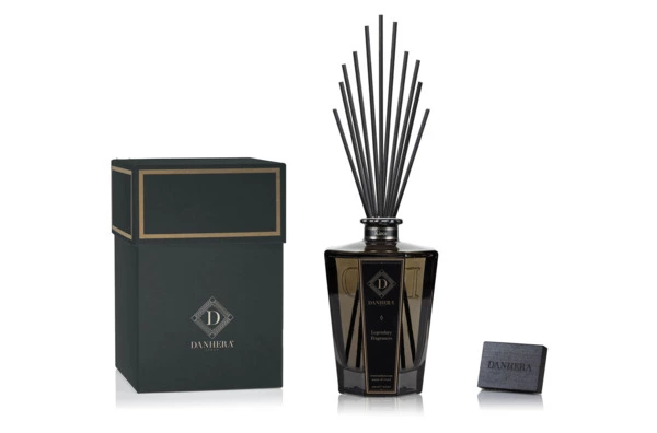 Набор ароматический Danhera Italy Kirce из диффузора 1250 мл и наполнителя 500 мл, 3 шт, черный, п/к