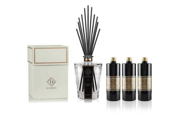 Набор ароматический Danhera Italy Pretiosa из диффузора 1,25л и наполнителя 500 мл, 3 шт, белый, п/к