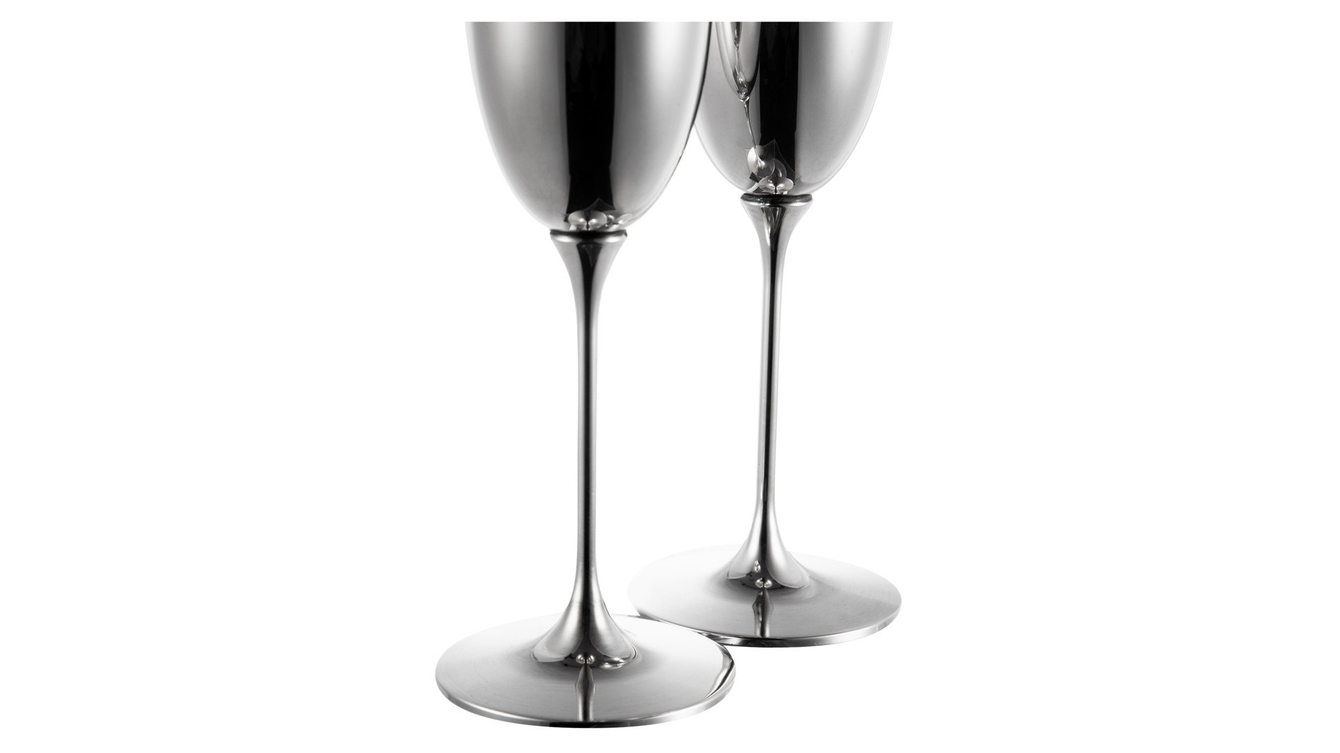 Набор фужеров для шампанского Robbe&Berking Альта, серебро 925, 2 шт