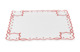 Набор салфеток сервировочных Венизное кружево Кримона 43x43 см, 6 шт, лен, белый с крысным, п/к