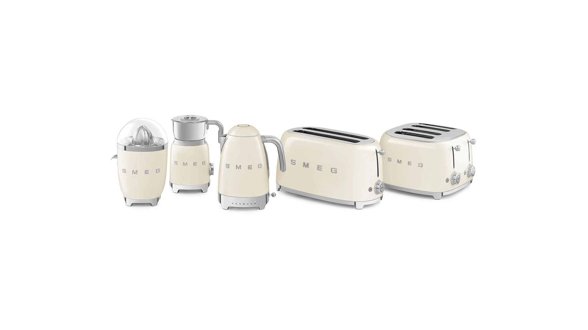 Соковыжималка для цитрусовых SMEG CJF11CREU, корпус пластик, кремовый