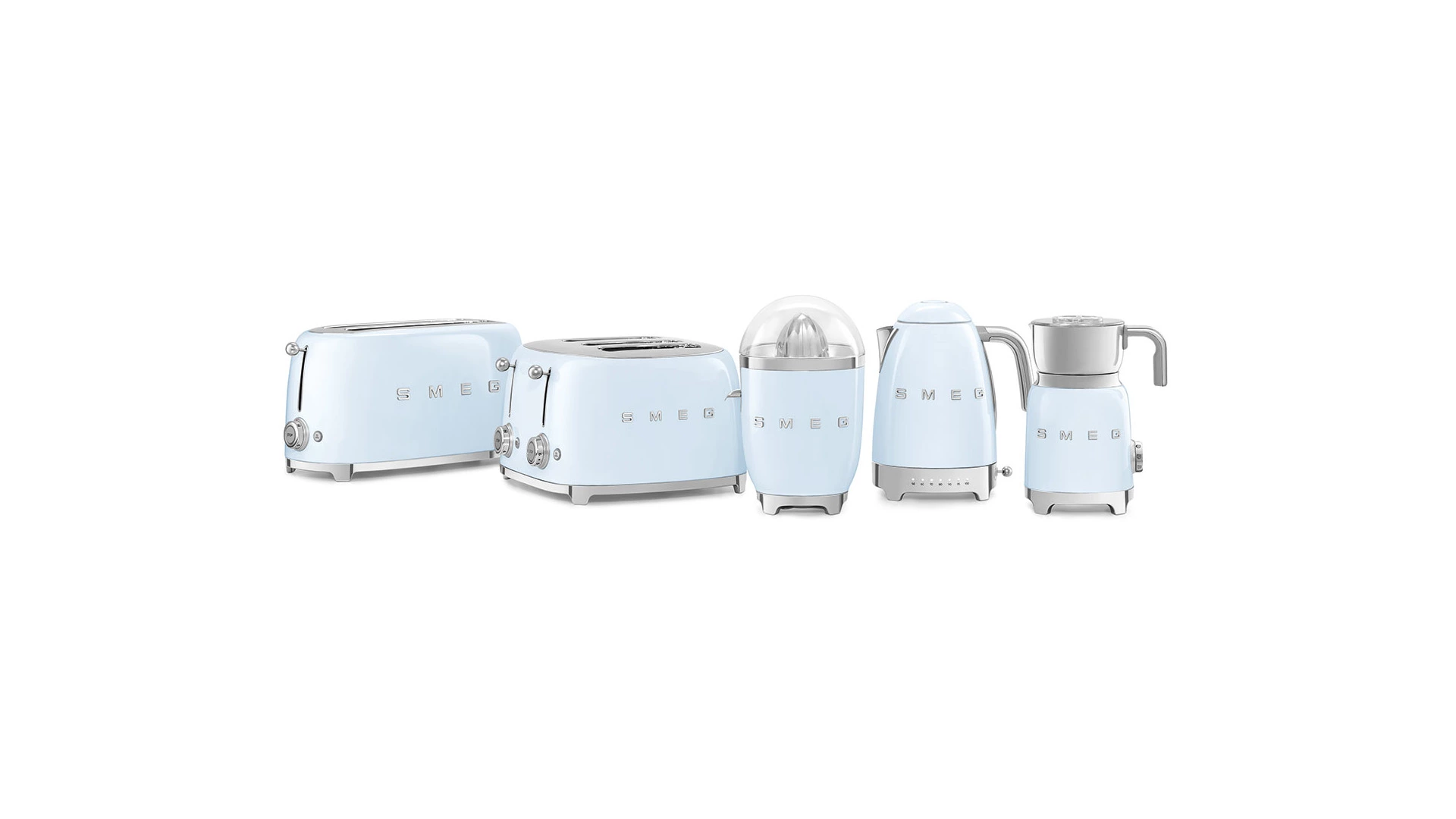 Соковыжималка для цитрусовых SMEG CJF11PBEU, корпус пластик, голубая