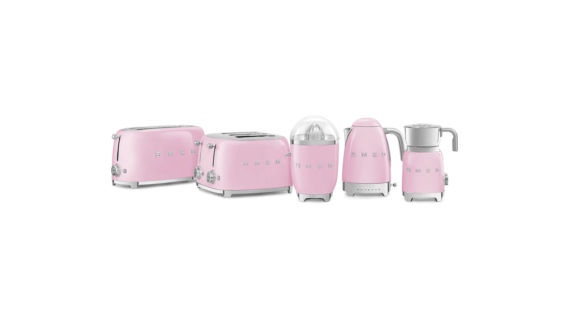 Соковыжималка для цитрусовых SMEG CJF11PKEU, корпус пластик, розовая
