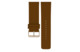 Ремень для часов Briller 11,5х2,8 см, кожа натуральная, коричневый
