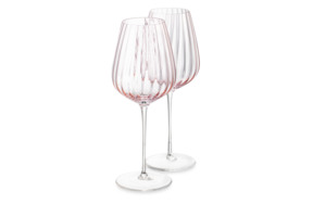 Набор бокалов для белого вина Nude Glass Round UP Dusty Rose 350 мл, 2 шт, хрусталь, розовый