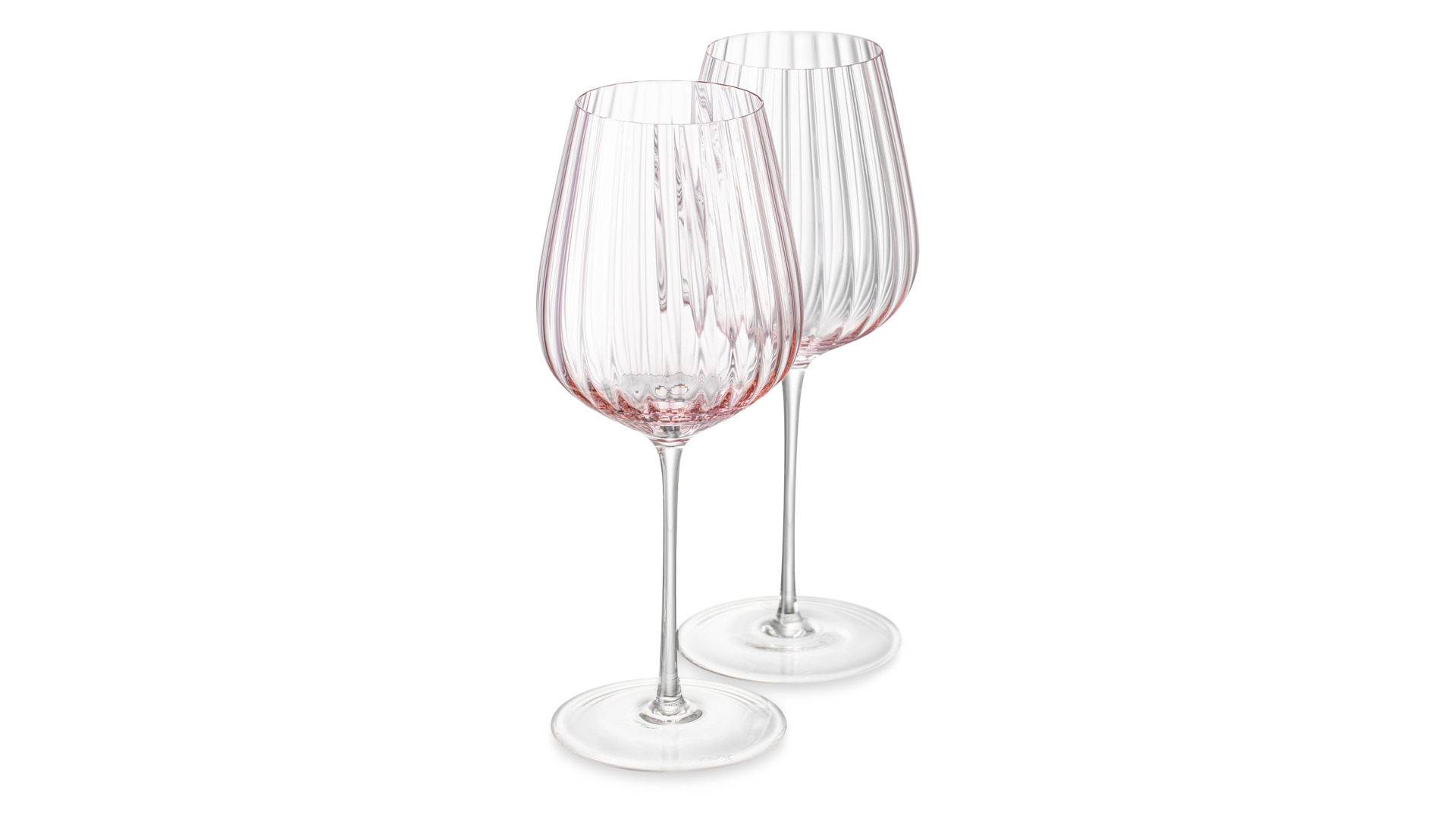 Набор бокалов для красного вина Nude Glass Round UP Dusty Rose 500 мл, 2 шт, стекло хрустальное, роз