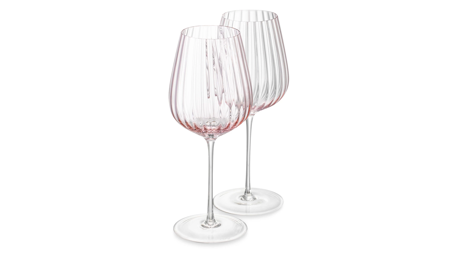 Набор бокалов для красного вина Nude Glass Round UP Dusty Rose 500 мл, 2 шт, стекло хрустальное