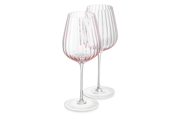 Набор бокалов для красного вина Nude Glass Round UP Dusty Rose 500 мл, 2 шт, стекло хрустальное