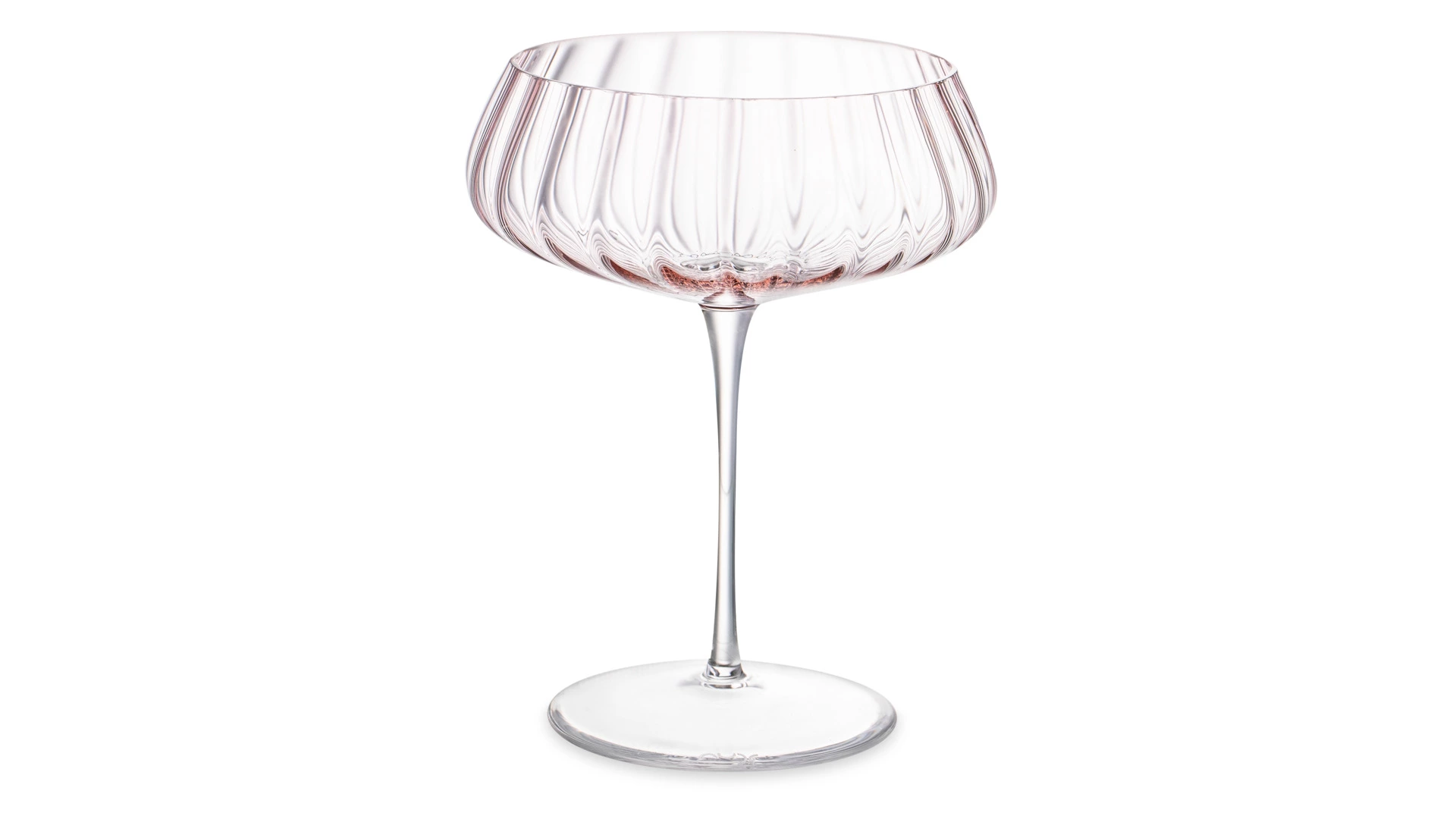 Набор креманок для шампанского Nude Glass Round UP Dusty Rose 400 мл, 2 шт, стекло хрустальное
