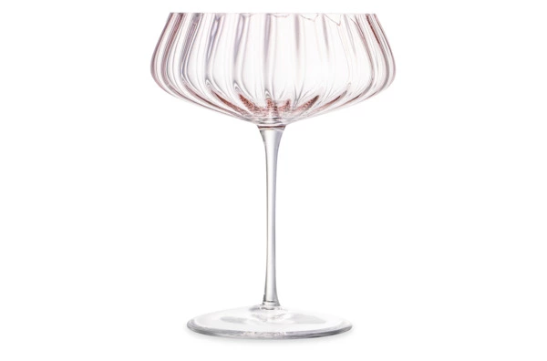 Набор креманок для шампанского Nude Glass Round UP Dusty Rose 400 мл, 2 шт, стекло хрустальное
