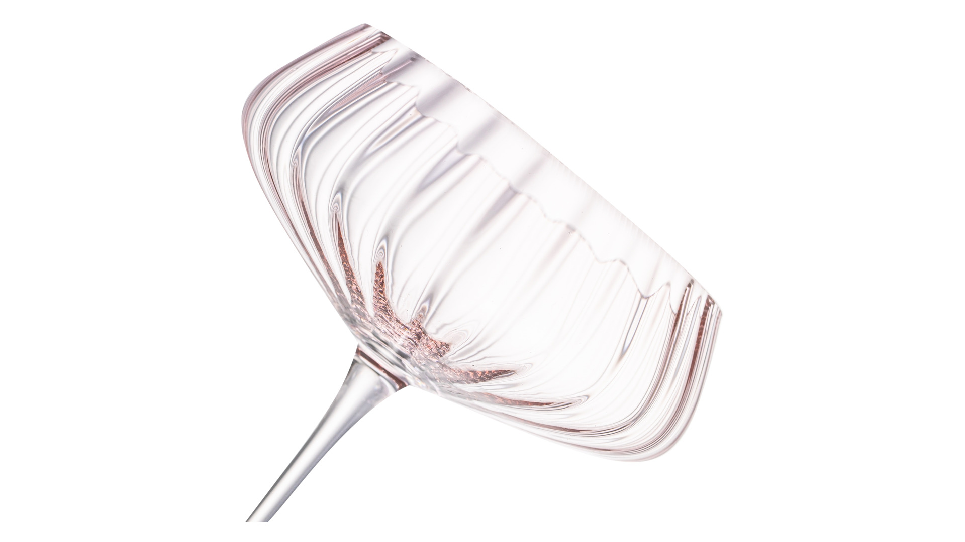Набор креманок для шампанского Nude Glass Round UP Dusty Rose 400 мл, 2 шт, хрусталь, розовый