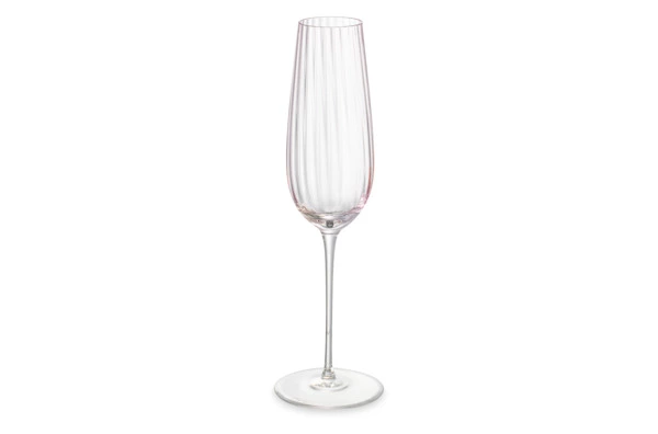 Набор бокалов для шампанского Nude Glass Round UP Dusty Rose 200 мл, 2 шт, стекло хрустальное