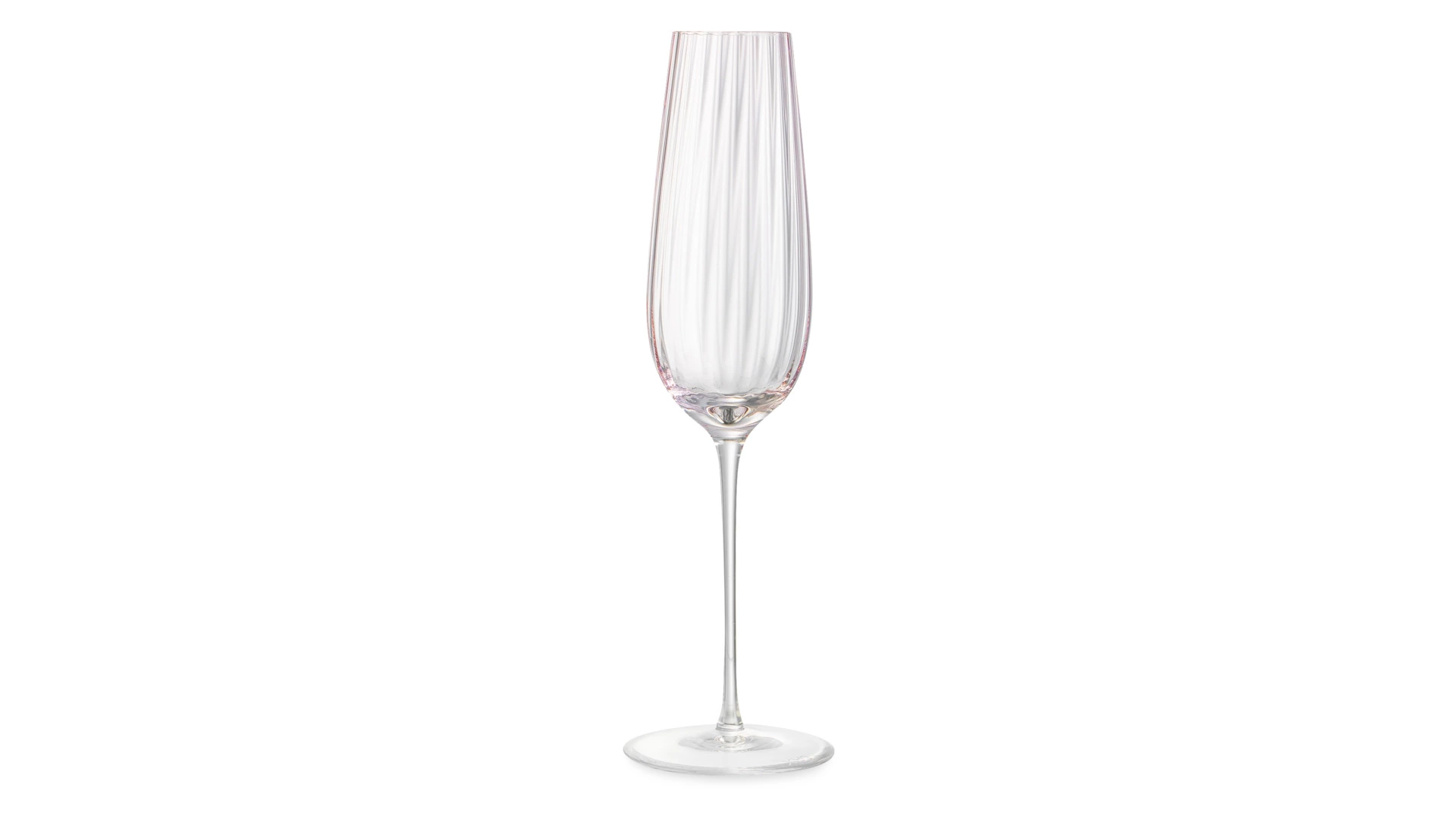 Набор бокалов для шампанского Nude Glass Round UP Dusty Rose 200 мл, 2 шт, стекло хрустальное