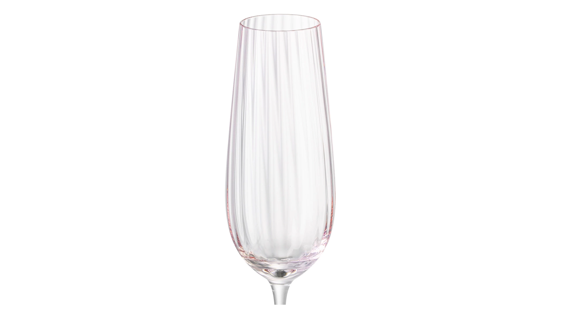 Набор бокалов для шампанского Nude Glass Round UP Dusty Rose 200 мл, 2 шт, стекло хрустальное