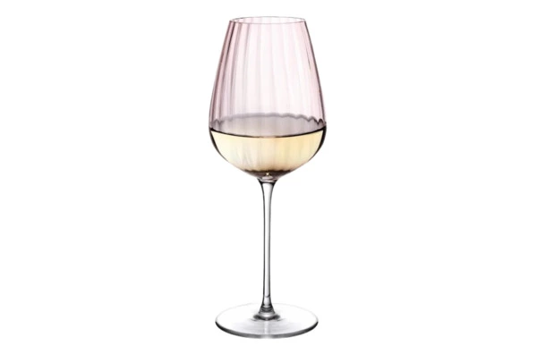 Бокал для белого вина Nude Glass Round UP Dusty Rose 350 мл, стекло хрустальное, розовый
