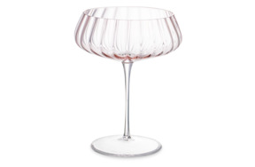 Креманка для шампанского Nude Glass Round UP Dusty Rose 400 мл, хрусталь, розовый