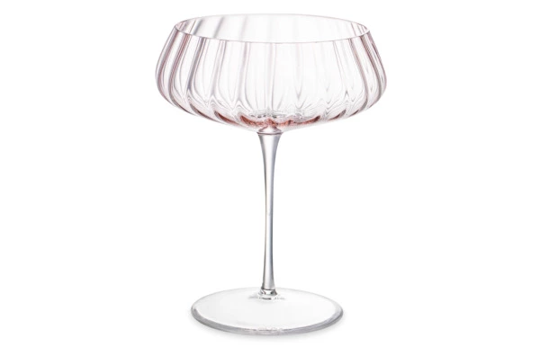Креманка для шампанского Nude Glass Round UP Dusty Rose 400 мл, стекло хрустальное, розовый