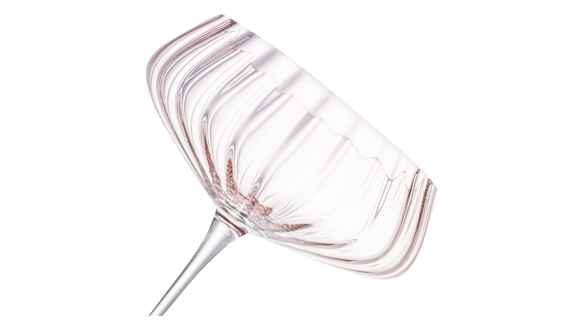 Креманка для шампанского Nude Glass Round UP Dusty Rose 400 мл, стекло хрустальное, розовый