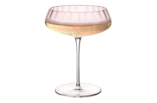 Креманка для шампанского Nude Glass Round UP Dusty Rose 400 мл, стекло хрустальное, розовый