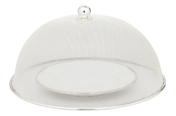 Клош для тарелок Edzard сетчатый d30хh16см, посеребрение