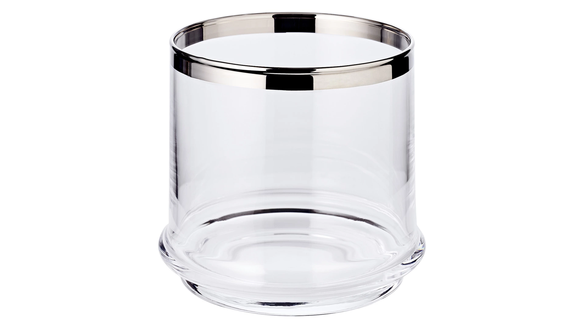 Банка для конфет с крышкой двухъярусная Edzard Лия d13хh29 см, выдувное хрустальное стекло