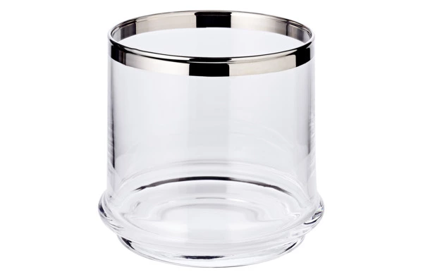 Банка для конфет с крышкой двухъярусная Edzard Лия d13хh29 см, выдувное хрустальное стекло