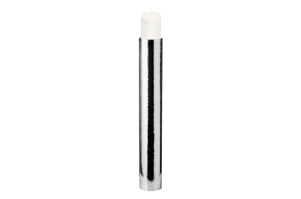 Подсвечник для интерьерной свечи Edzard Бостон Д12хН83 см, для свечи 10 см, никелированная сталь