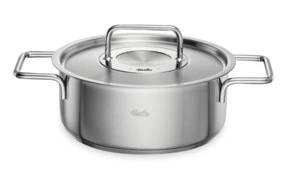 Сотейник с крышкой Fissler Pure 2,4 л, 20 см, сталь нержавеющая
