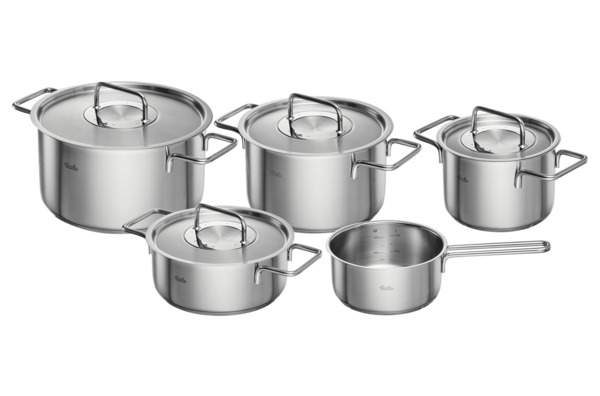 Набор кастрюль Fissler Pure из 5 предметов, сталь нержавеющая