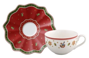 Чашка чайно-кофейная с блюдцем Villeroy&Boch Toys Delight 200 мл, красная, фарфор
