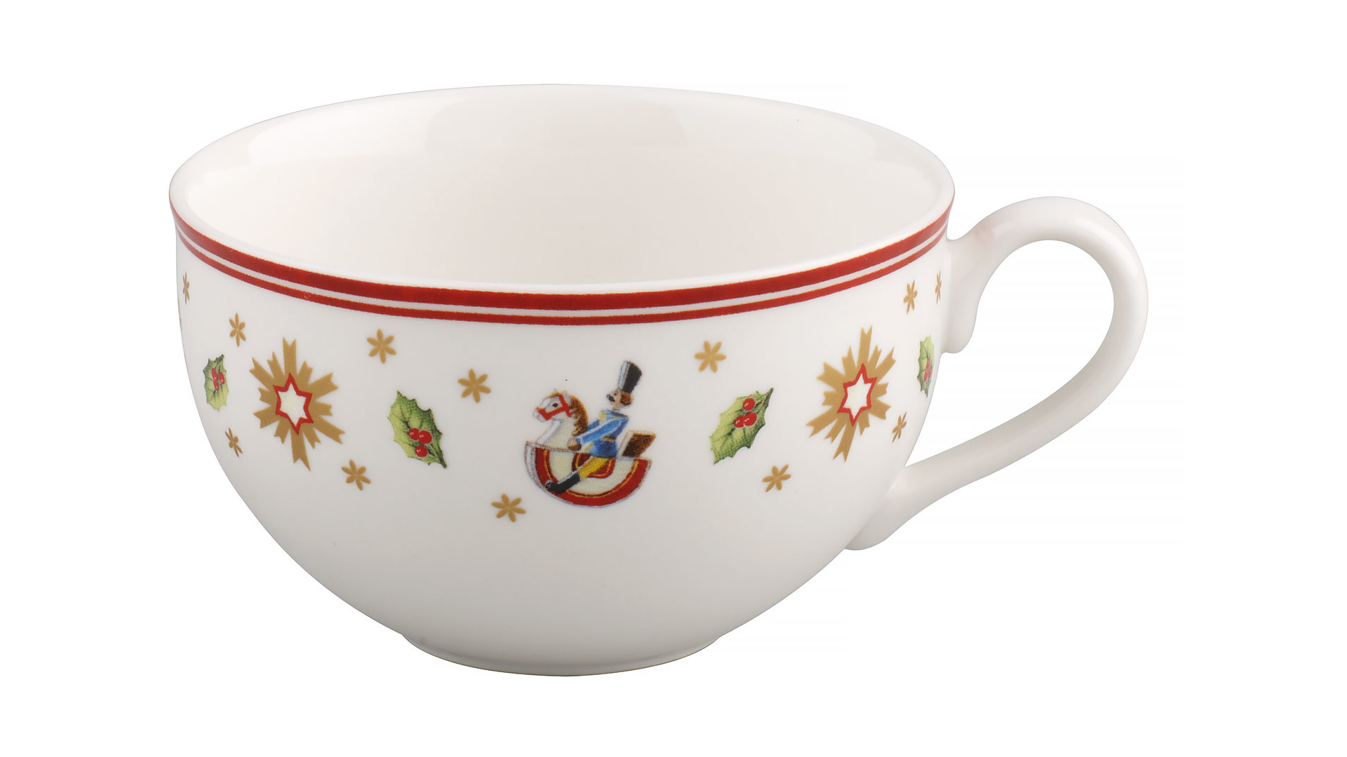 Чашка чайно-кофейная с блюдцем Villeroy&Boch Toys Delight 200 мл, красная, фарфор