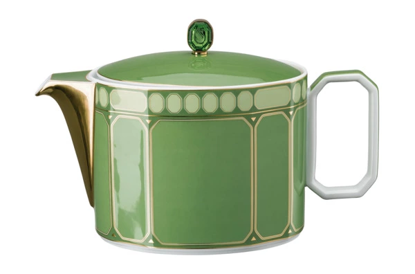 Сервиз чайный Rosenthal Swarovski Сигнум 6 персон, 15 предметов, фарфор, зеленый