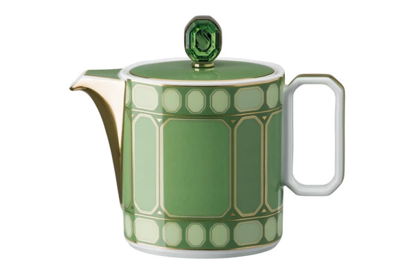 Сервиз чайный Rosenthal Swarovski Сигнум 6 персон, 15 предметов, фарфор, зеленый